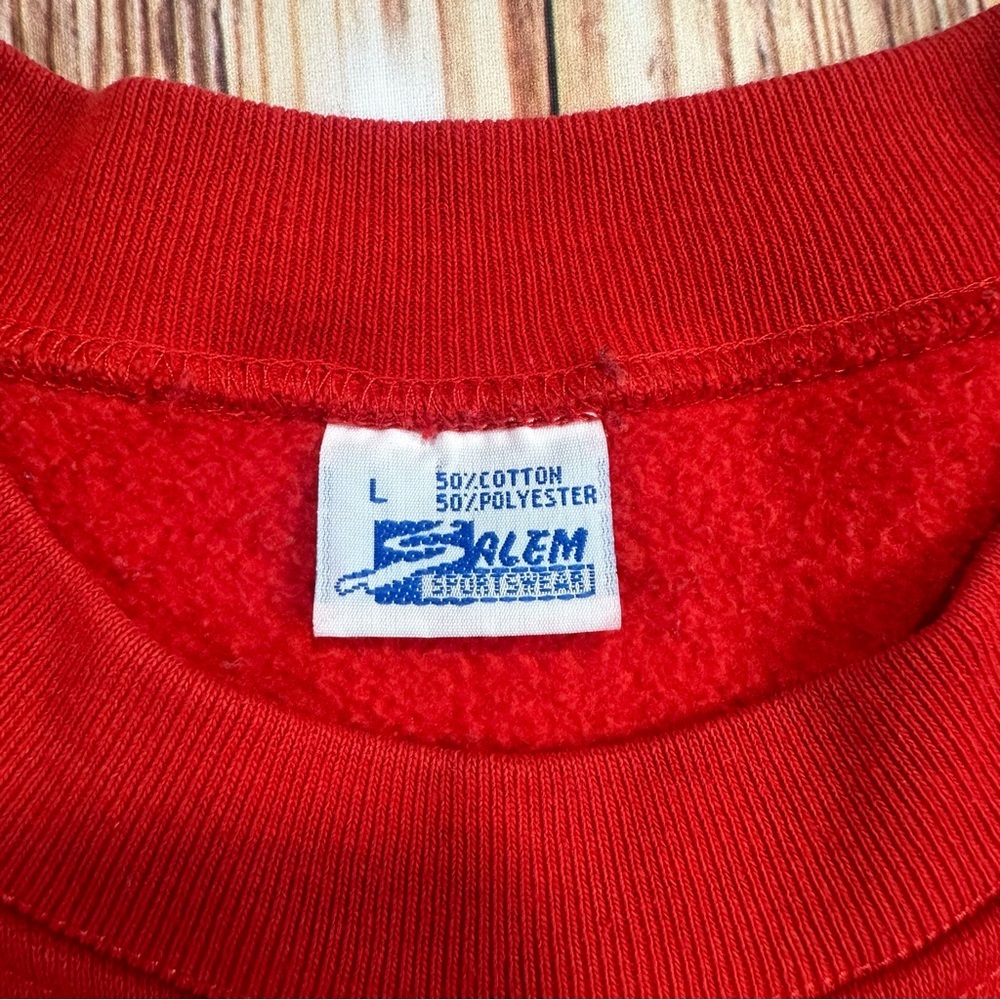 Vintage 90s San Francisco 49ers Salem NFL Montana Graphic Sweatshirt Size L - Picture 2 of 16